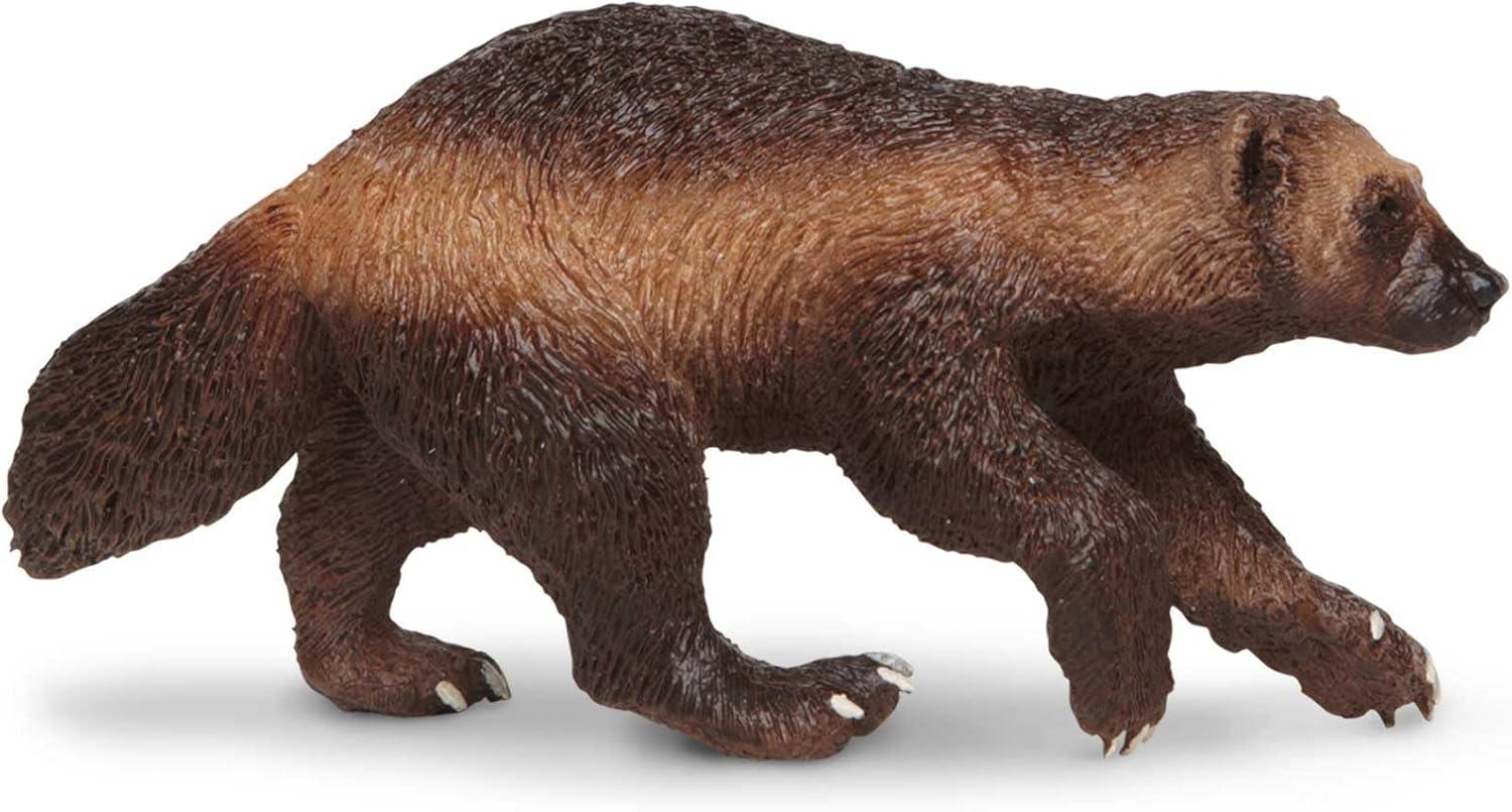 Safari Ltd. Wolverine Figurine - Lifelike 3.75" Model Figure - Educational Toy for Boys, Girls, and Kids Ages 3+