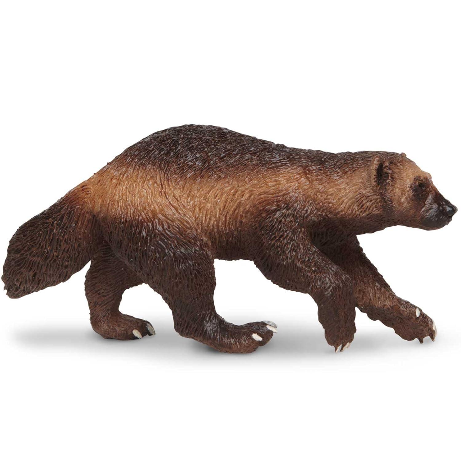 Safari Ltd. Wolverine Figurine - Lifelike 3.75" Model Figure - Educational Toy for Boys, Girls, and Kids Ages 3+