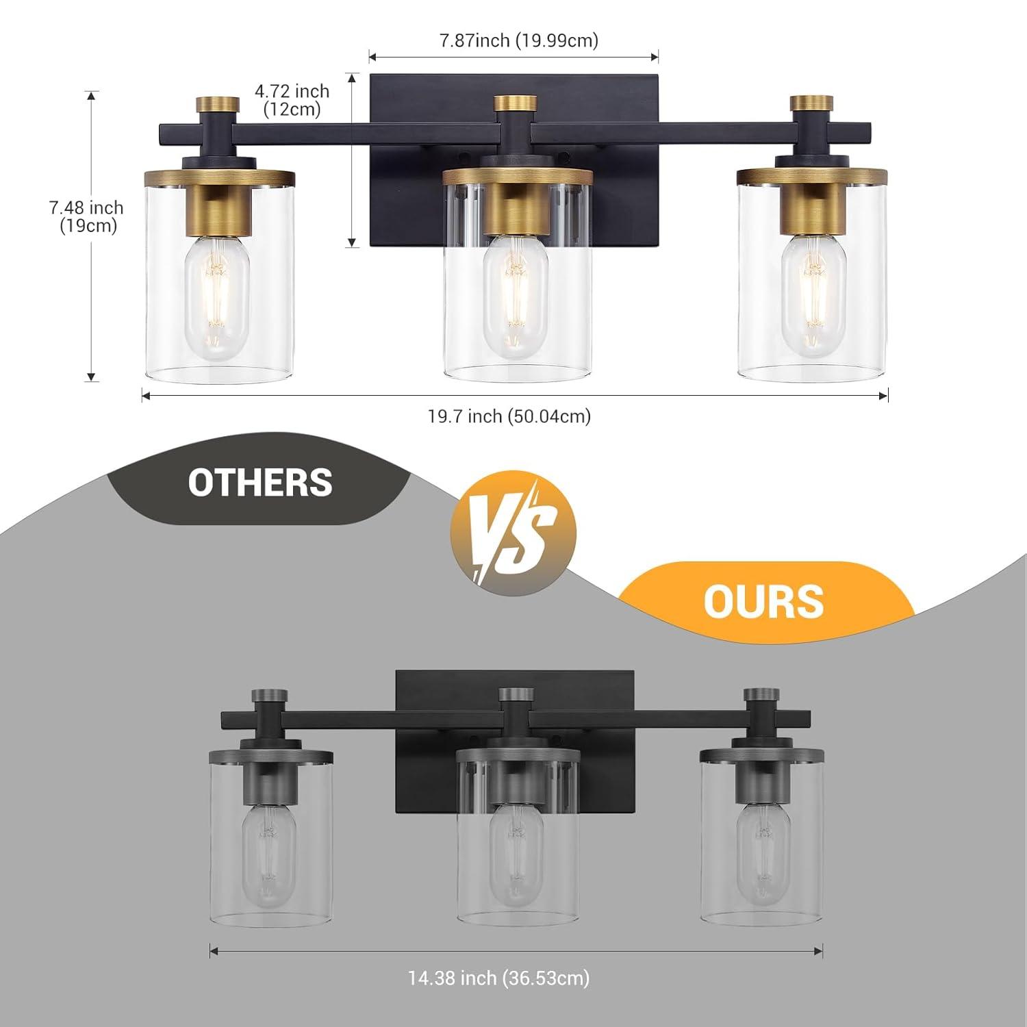 2 - Light Dimmable Vanity Light