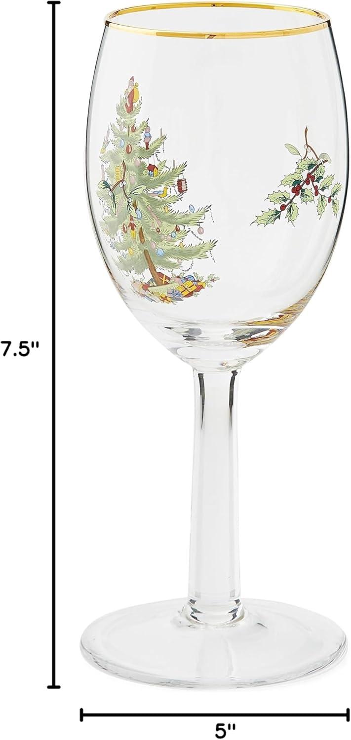 Spode Christmas Tree Wine Glasses (Set of 4)