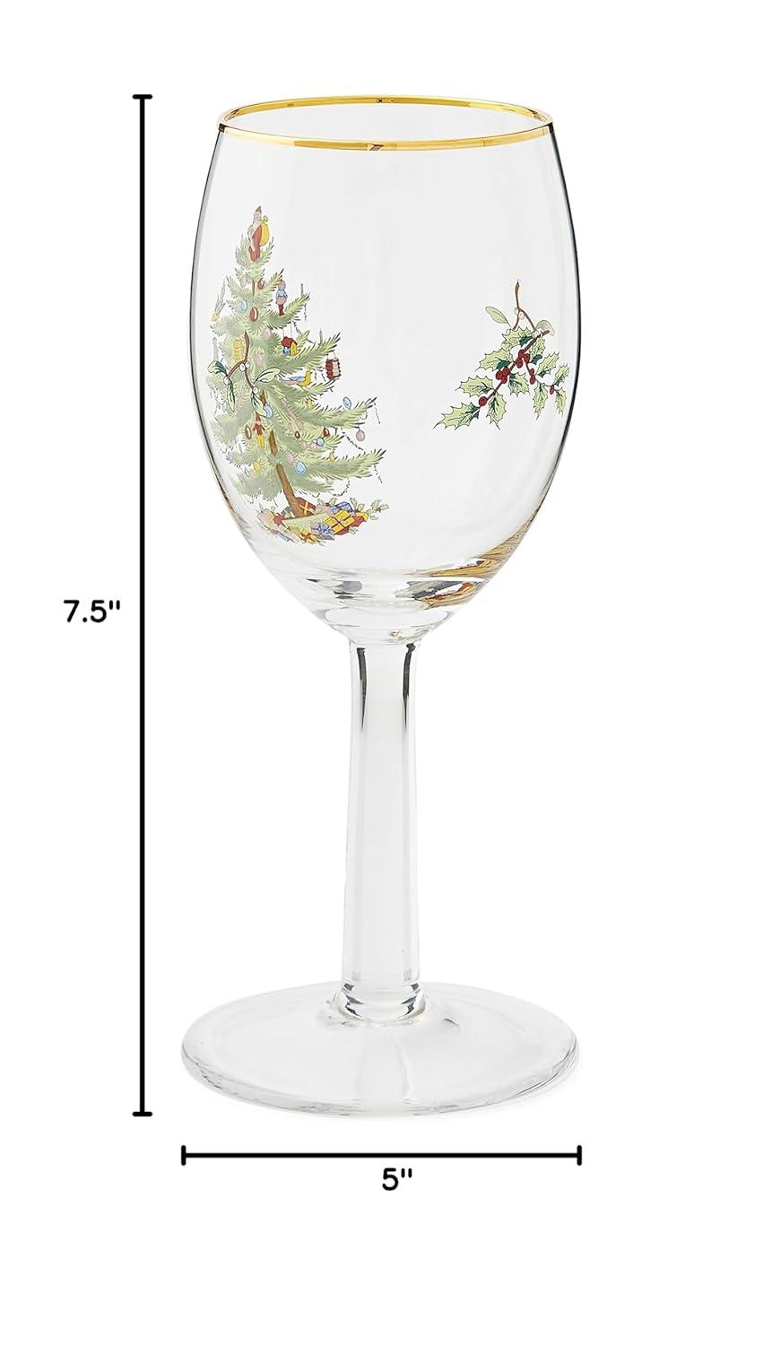 Spode Christmas Tree Wine Glasses (Set of 4)