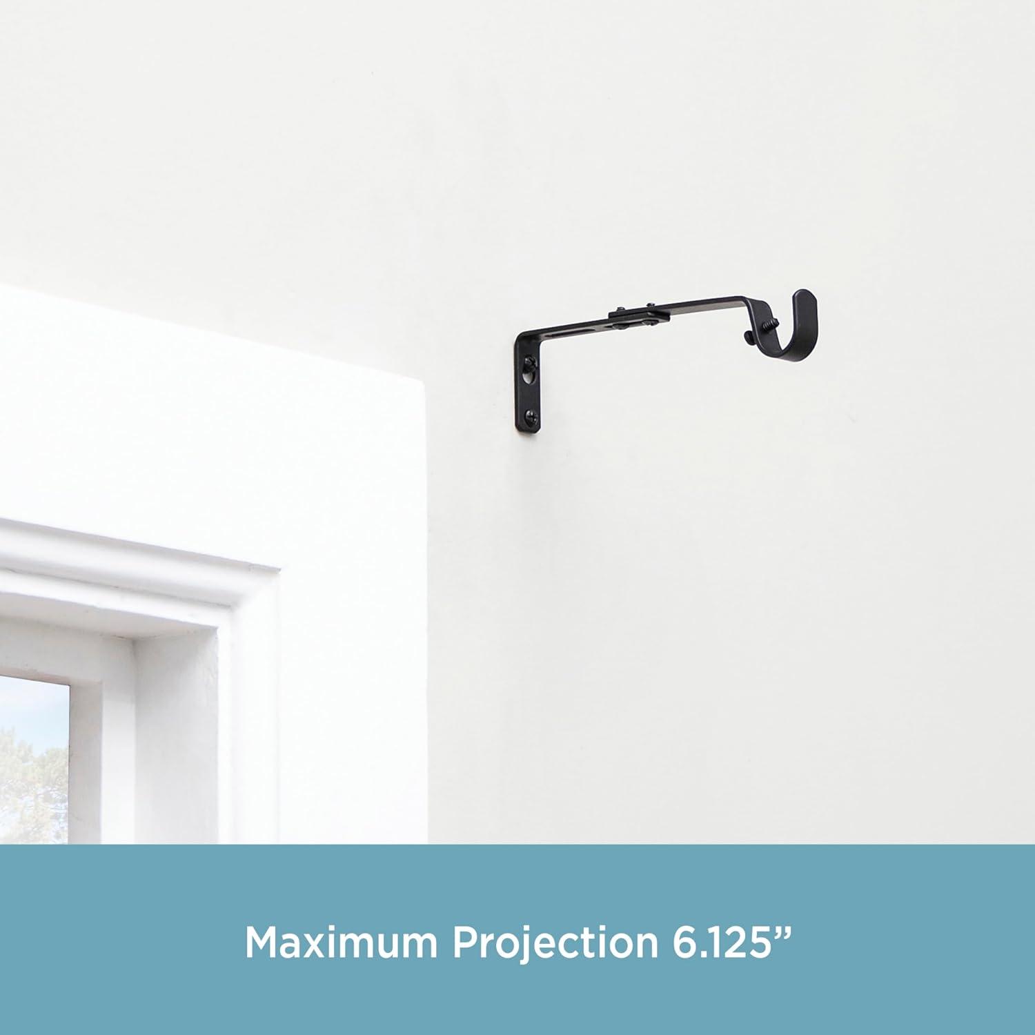 Kenney 3/4" Adjustable Brackets Curtain Rod Brackets & Reviews | Wayfair