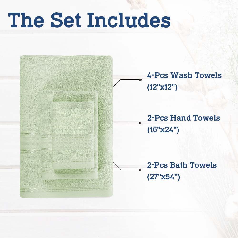 Madison Park Signature 800GSM Ultra-Soft 100% Cotton Absorbent Towel Set