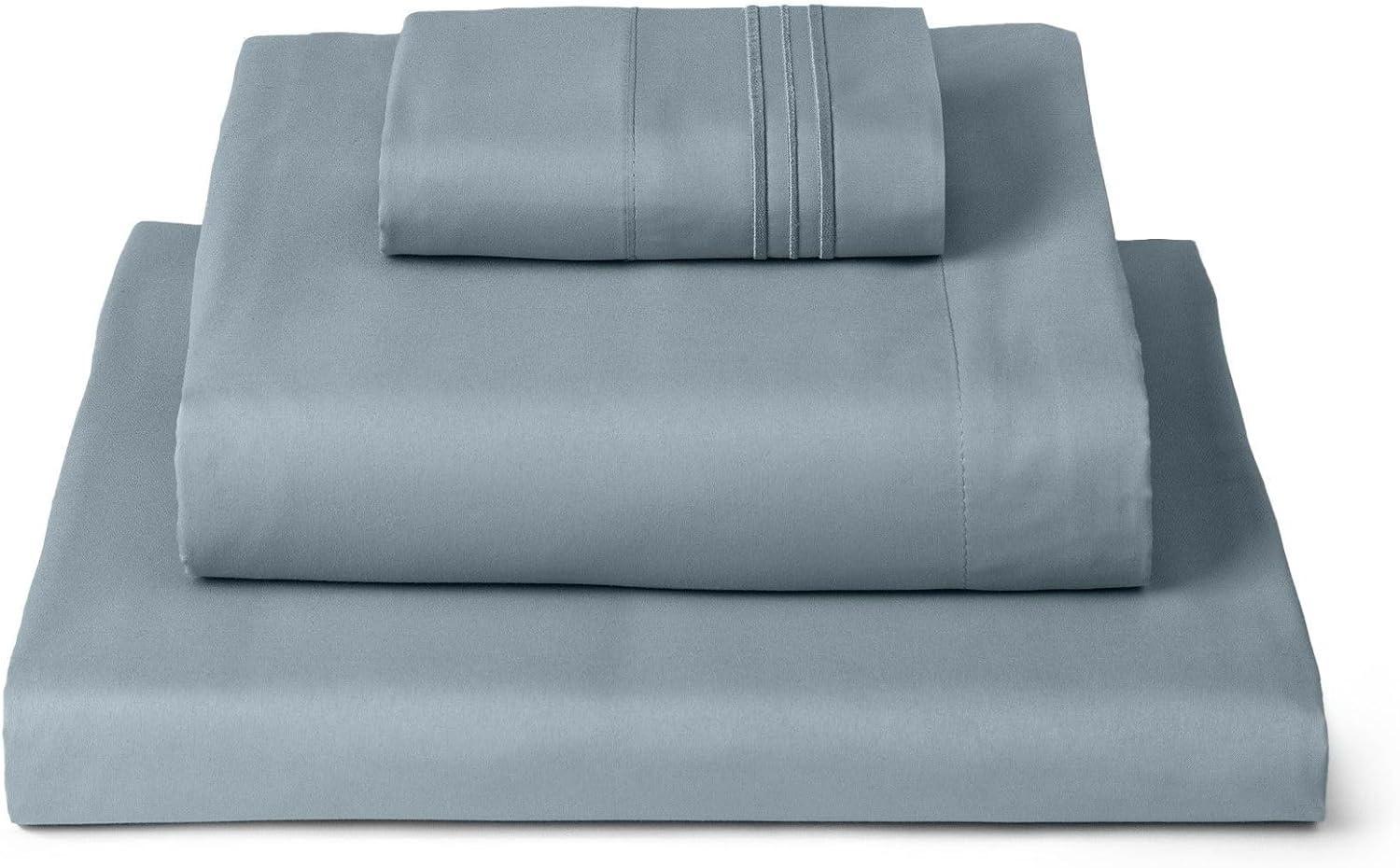 Mellanni Brushed Microfiber Sheet Set, Twin, Spa Blue, 3 Piece
