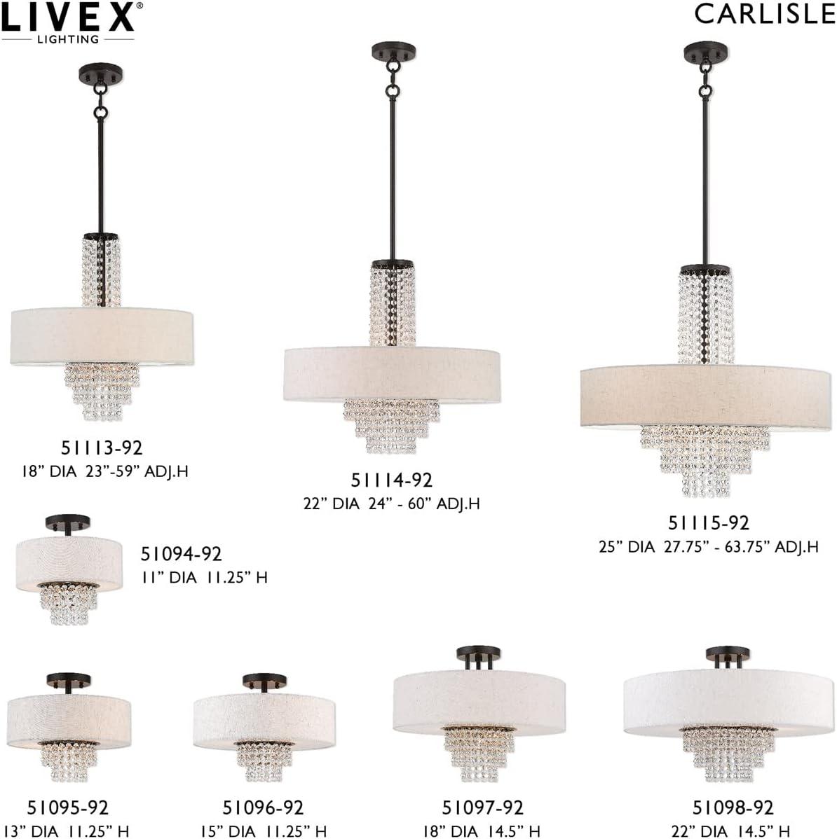 Livex Lighting Carlisle 5 - Light Chandelier in  English Bronze