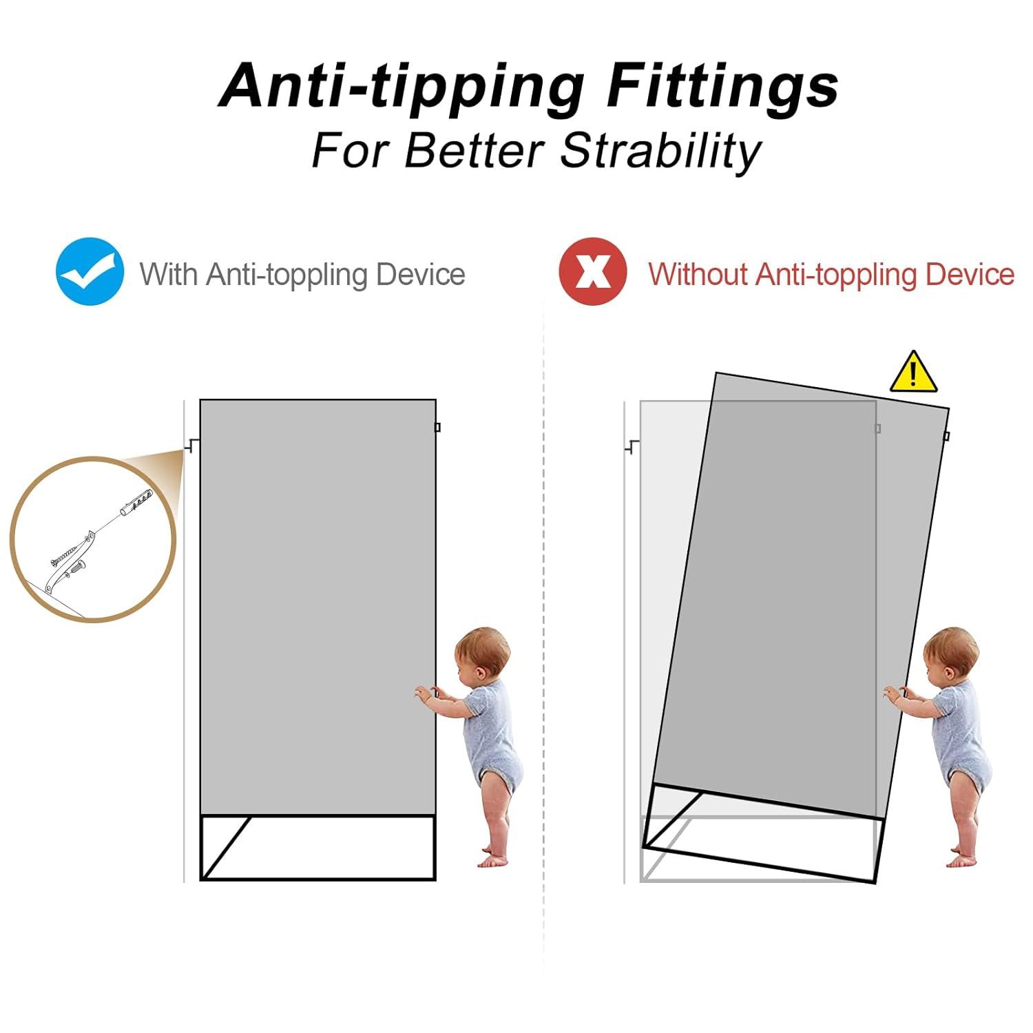Semiocthome Modern Storage Cabinet with 2 Doors Buffet Sideboard for Kitchen, Living Room,White