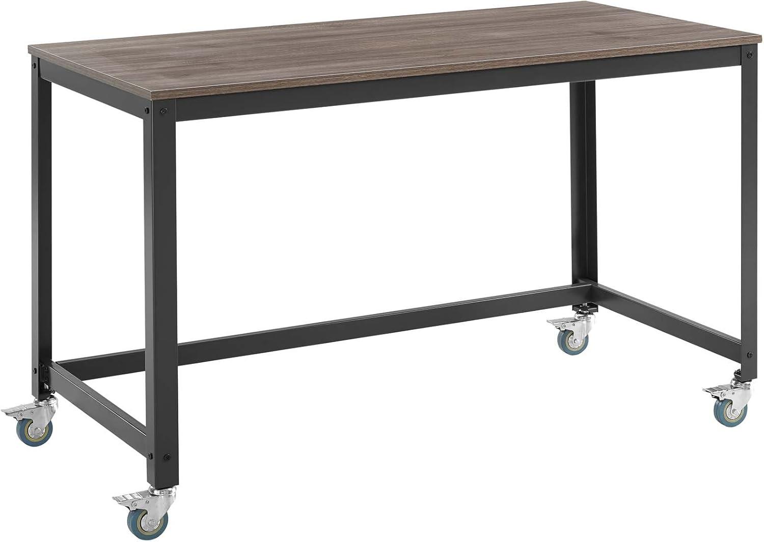 Modway Vivify Computer Office Desk - Gray Walnut