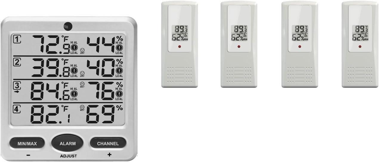 Wireless Indoor/Outdoor Thermo-Hygrometer with LCD Display