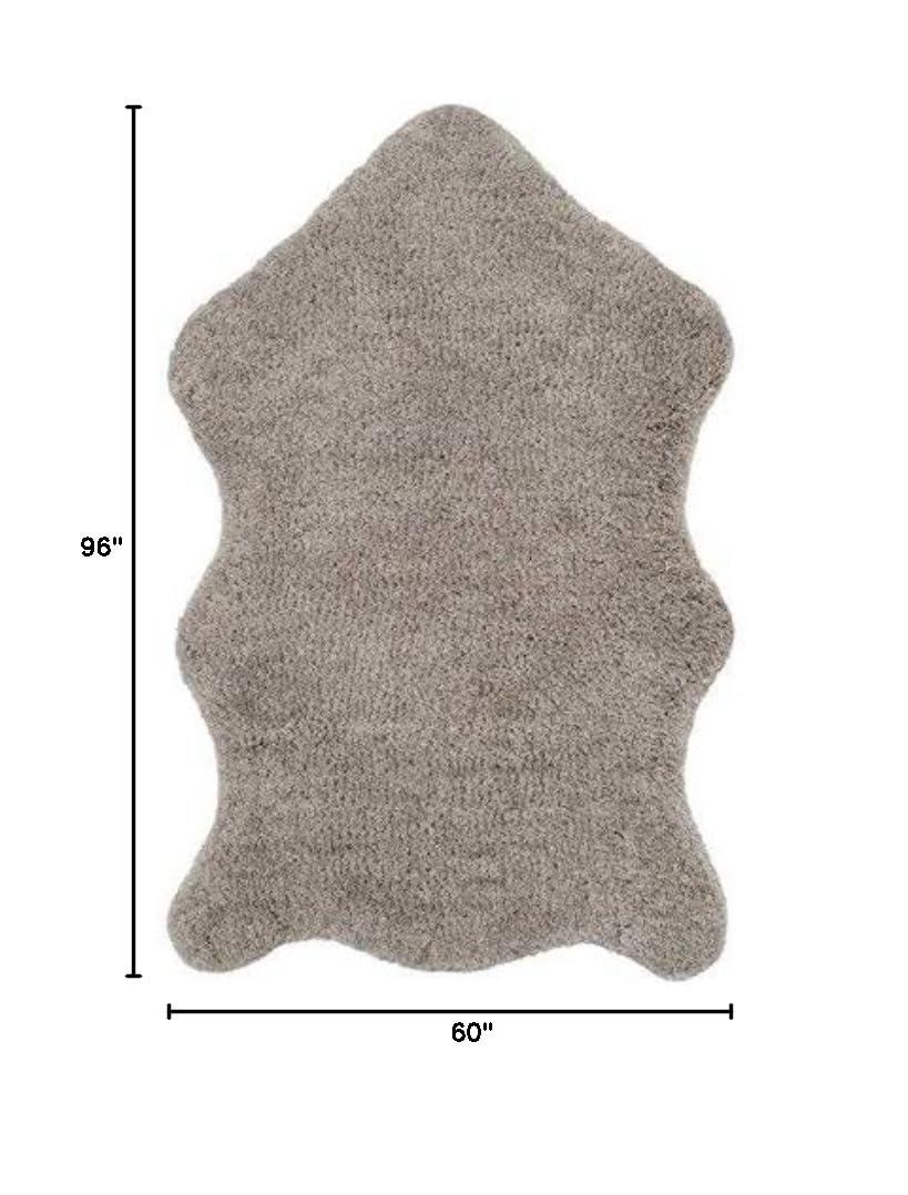 Sheep Shag SSG101 Hand Woven Area Rug - Silver - 5'x8' - Safavieh.