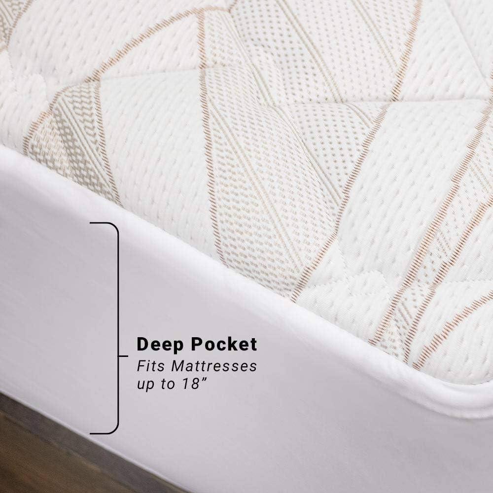 eLuxury Copper Woven Mattress Pad