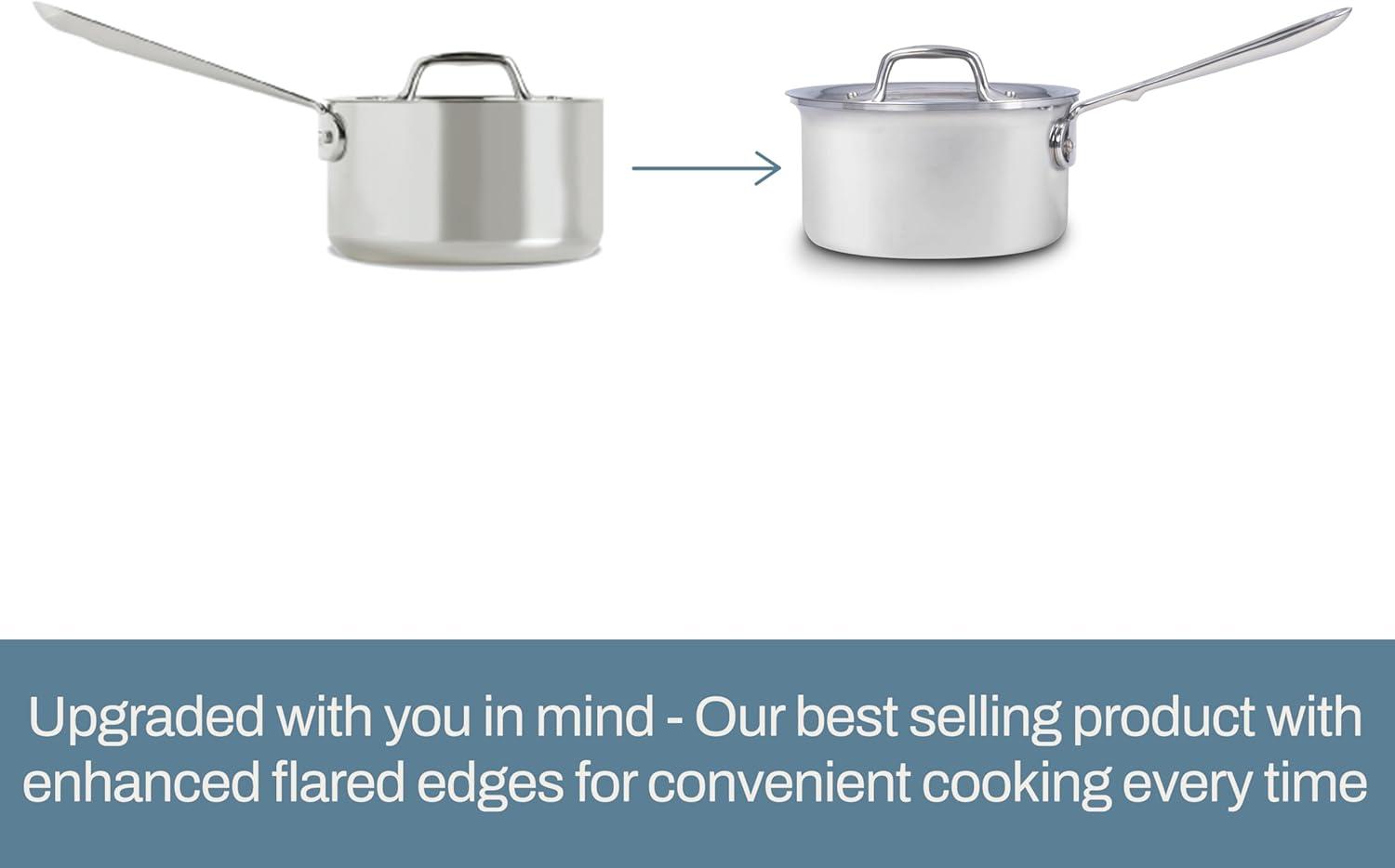 All-Clad D3 3-Ply Stainless Steel 10 Piece Cookware Set