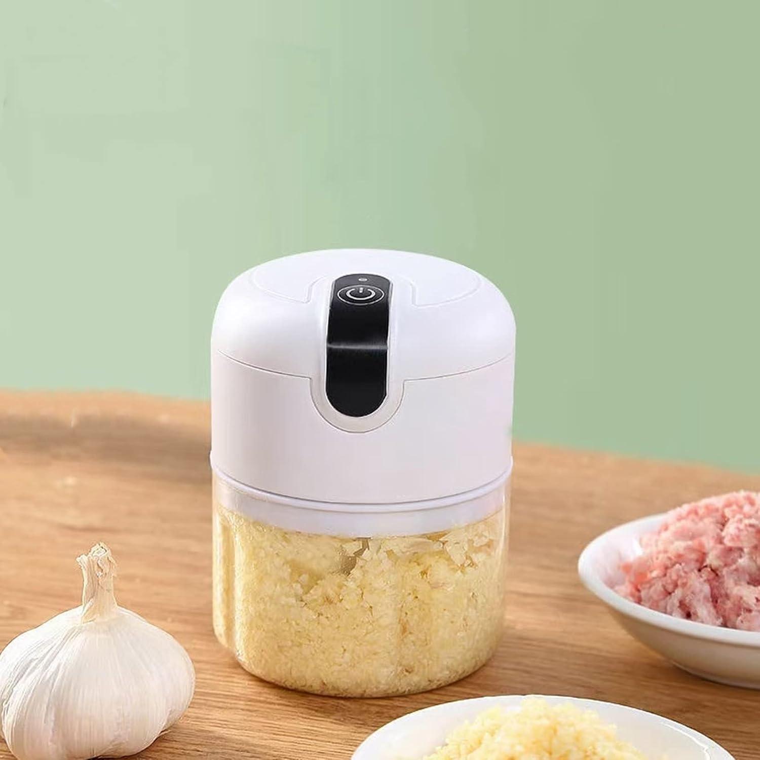 (100+250+350ML) White 3 Pcs Cordless Mini Food Chopper,Small Food Processor for Garlic,Nut,Meat