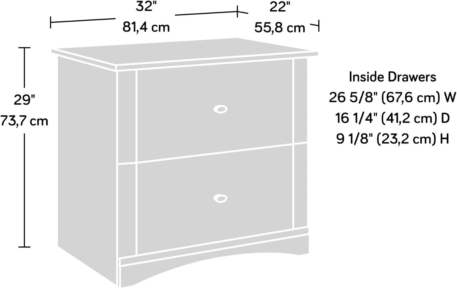 Laurel Oak 2-Drawer Legal Size Lateral File Cabinet