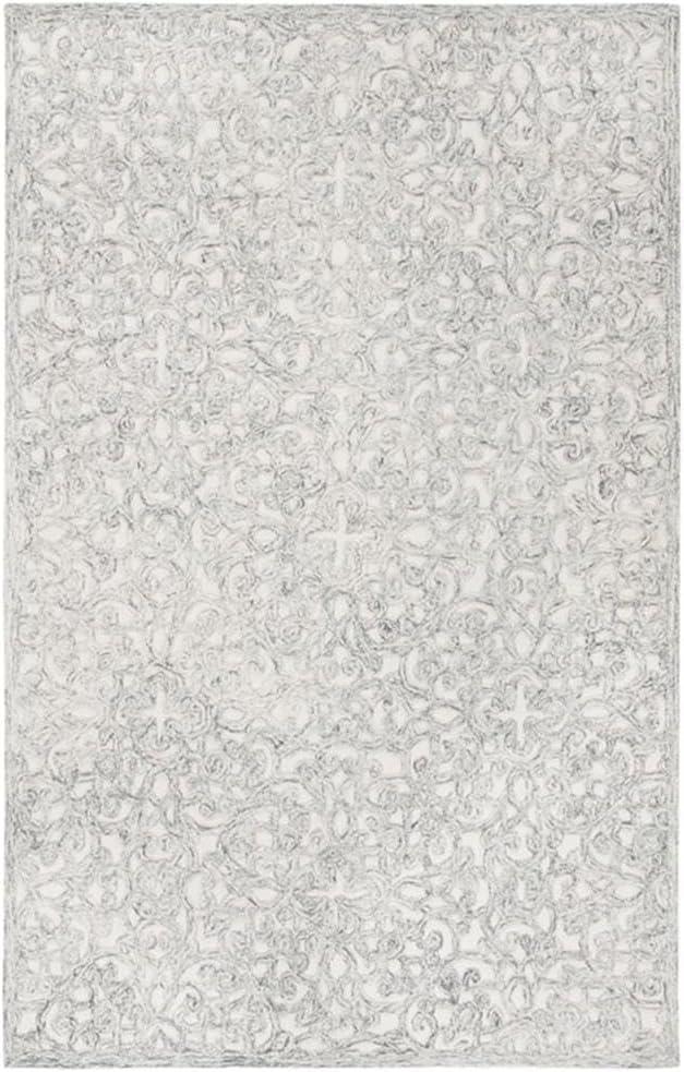 Trace TRC103 Hand Tufted Area Rug - Charcoal/Ivory - 8'x10' - Safavieh.