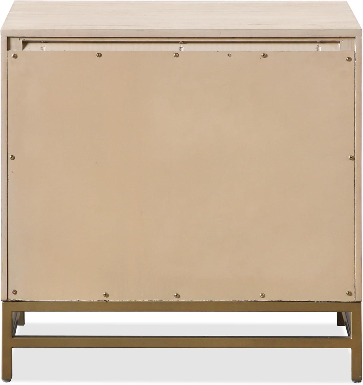 HOMES: Inside + Out 3pc Queen Neovesi Platform Bedroom Set Boho with 2 Nightstands Oak