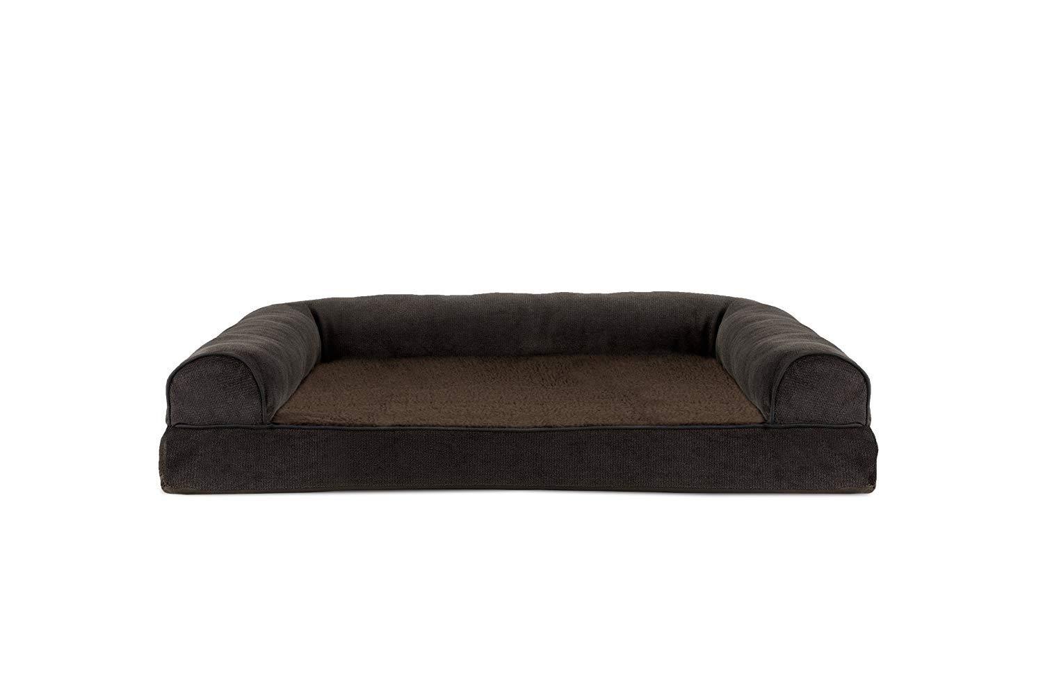 FurHaven Orthopedic Suede Pet Bed