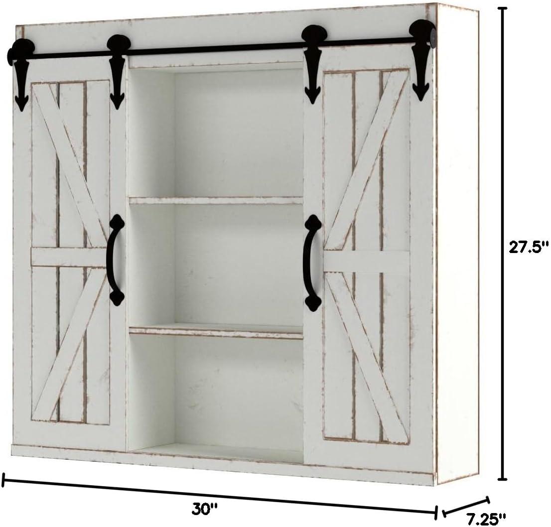 Wall Shelf Farmhouse - White