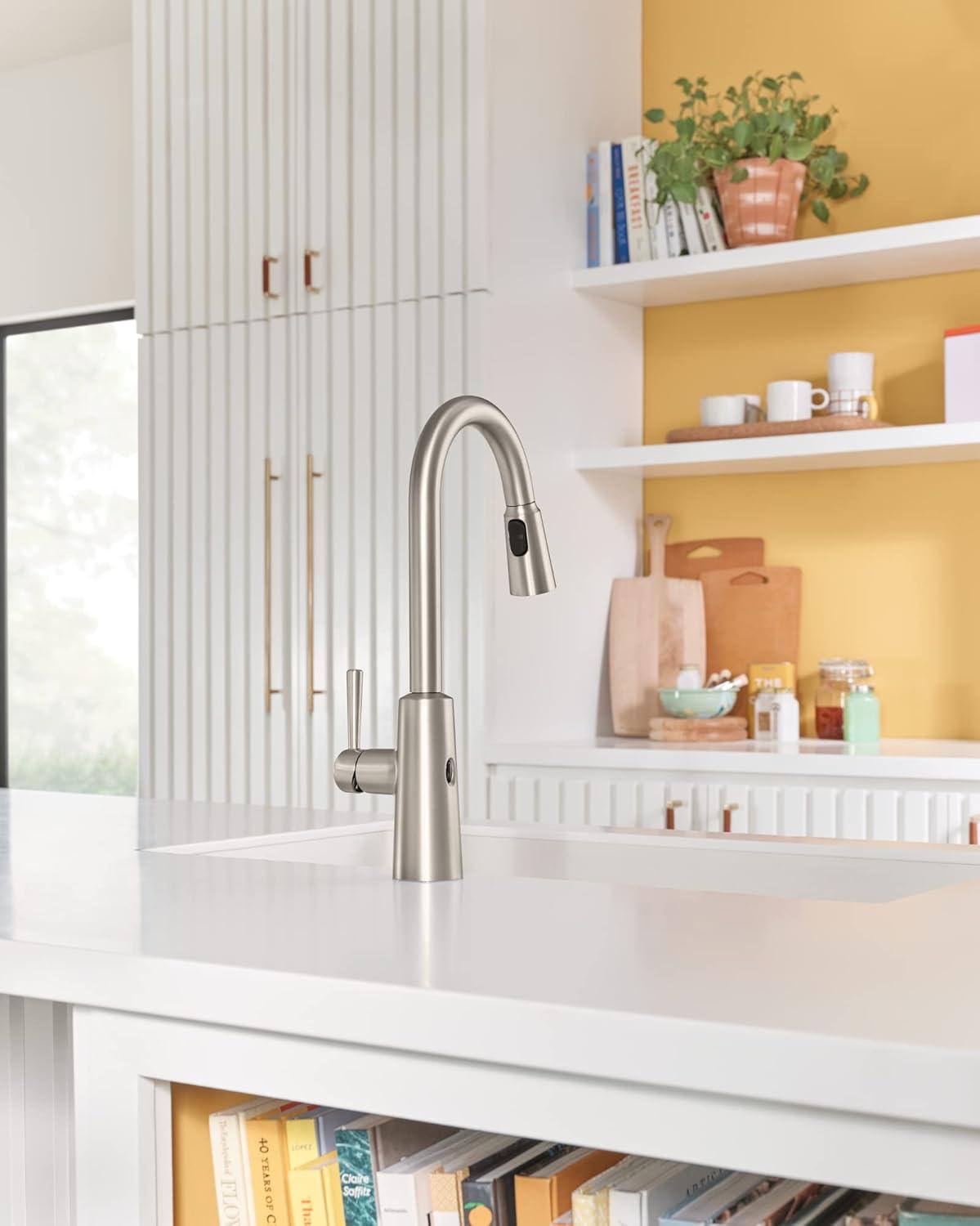 Stainless Steel Touchless Pull Down Kitchen Faucet with Spray