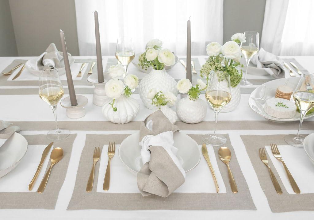 100% Pure Linen Table Runners