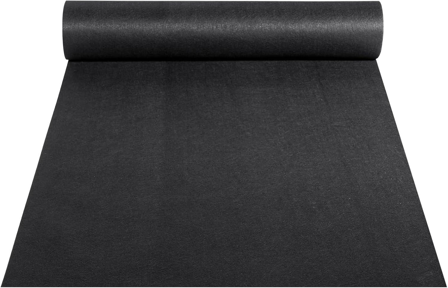 VEVOR 6FTx100FT Non-Woven Geotextile Heavy Duty 8oz Driveway Underlayment for Gravel, Ground Cover, Garden Weed Barrier, Drainage Fabric, Landscaping, Black