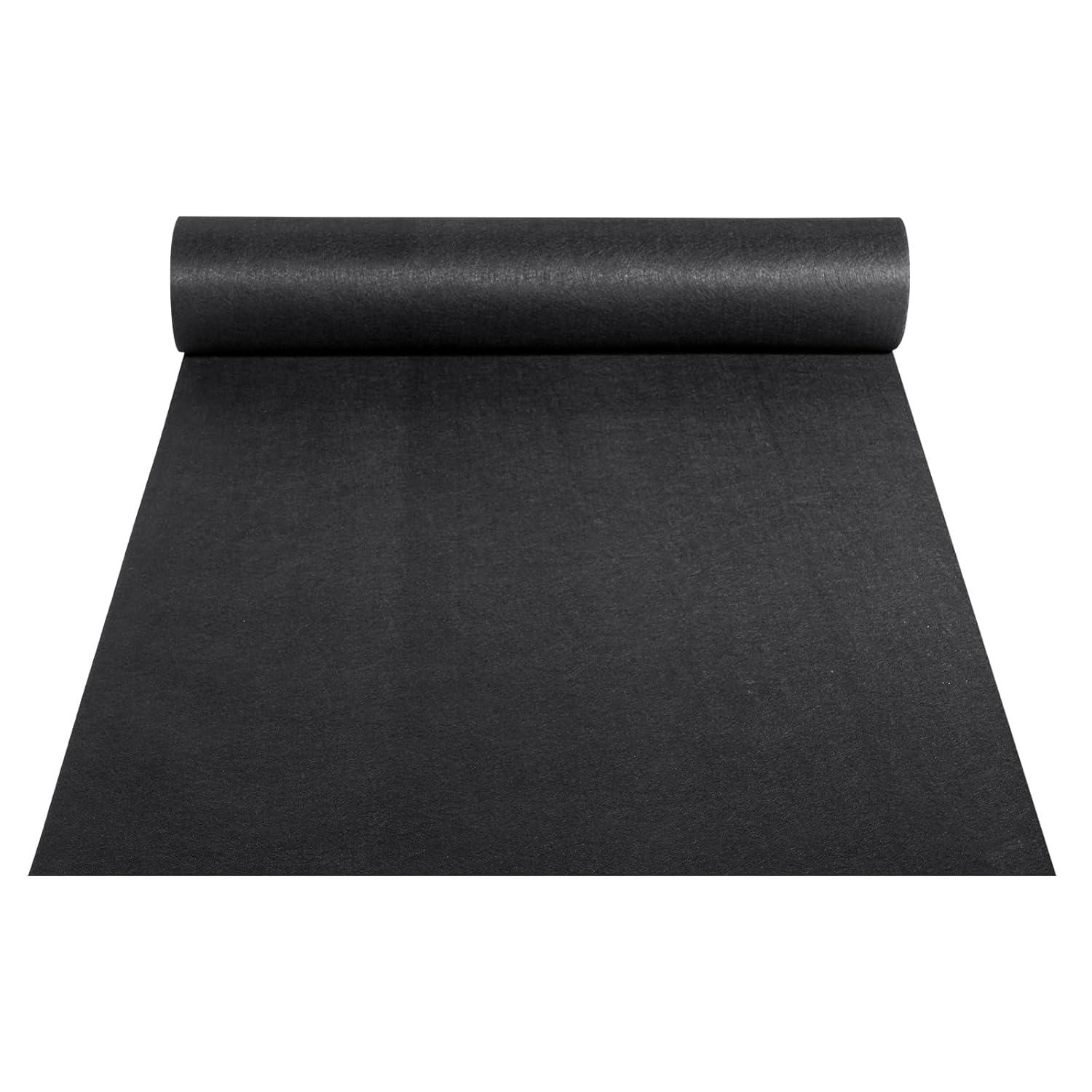 VEVOR 6FTx100FT Non-Woven Geotextile Heavy Duty 8oz Driveway Underlayment for Gravel, Ground Cover, Garden Weed Barrier, Drainage Fabric, Landscaping, Black