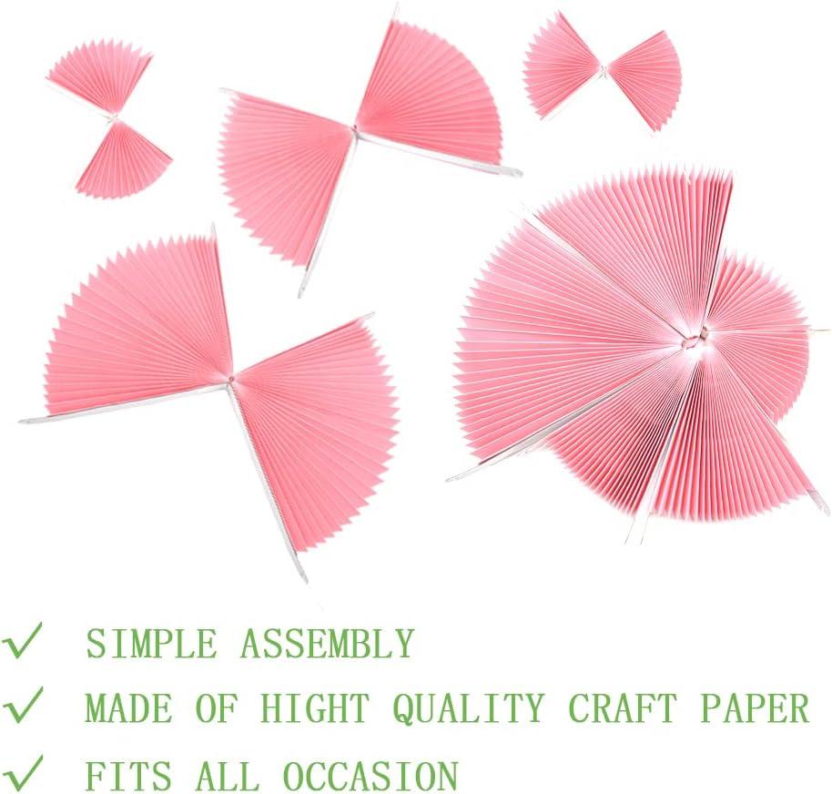 Wmenjiazihan 1 Clearance Hanging Paper Fans Party Set Silver Round Pattern Paper Garlands Decoration For Birthday Shower Graduation Retirement Set Of 6 Inverted Wobbler