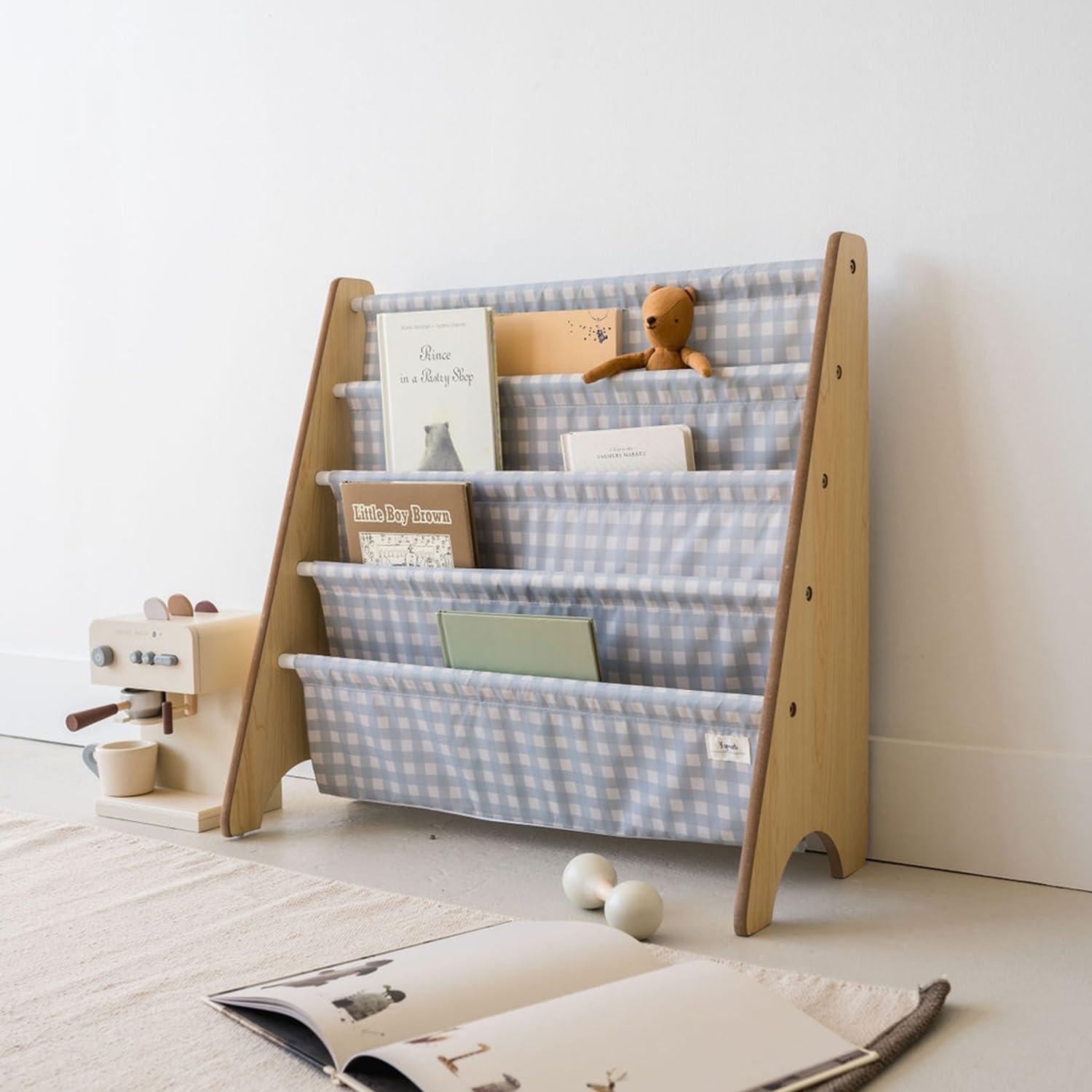 3 Sprouts 3 Sprouts - Book Shelf - Kids Book Rack Organizer  - Baby Room Bookcase