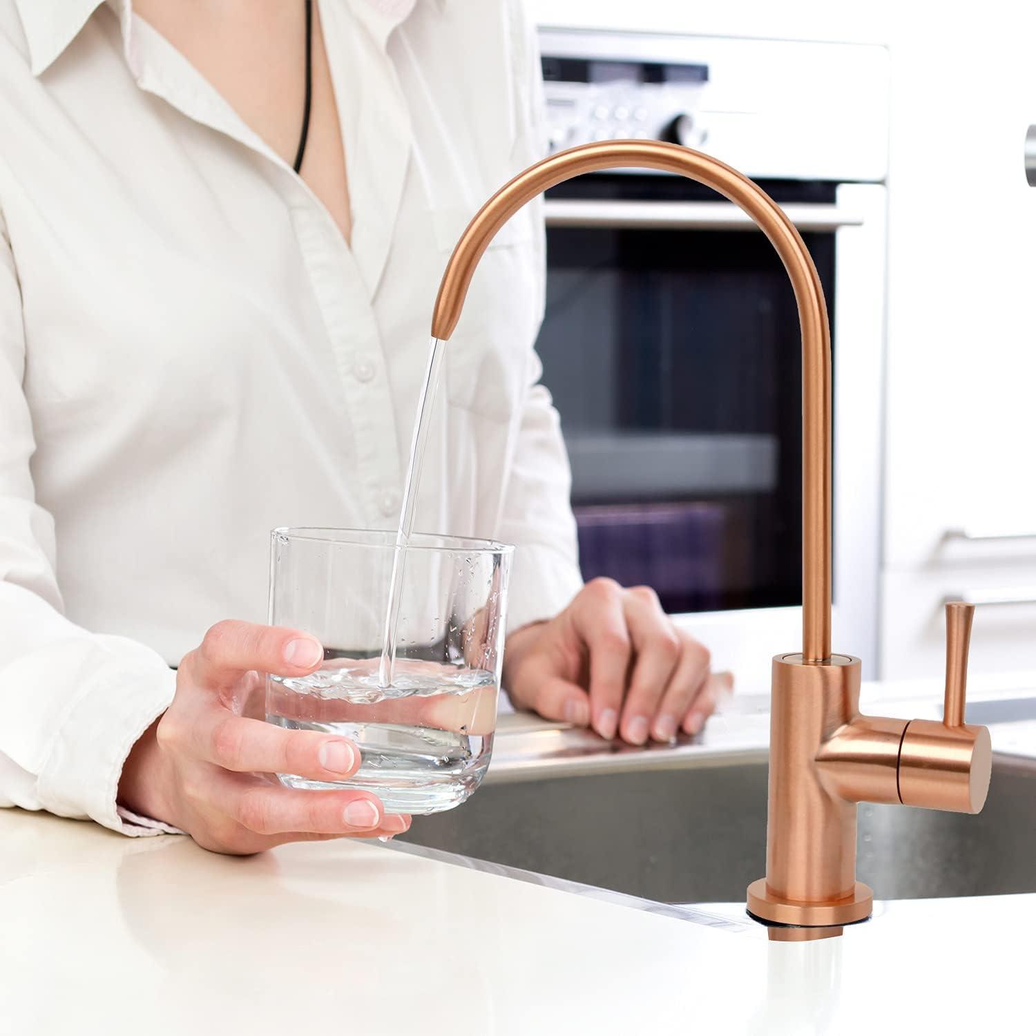 Copper Kitchen Water Filter Faucet Fits Most Reverse Osmosis Units