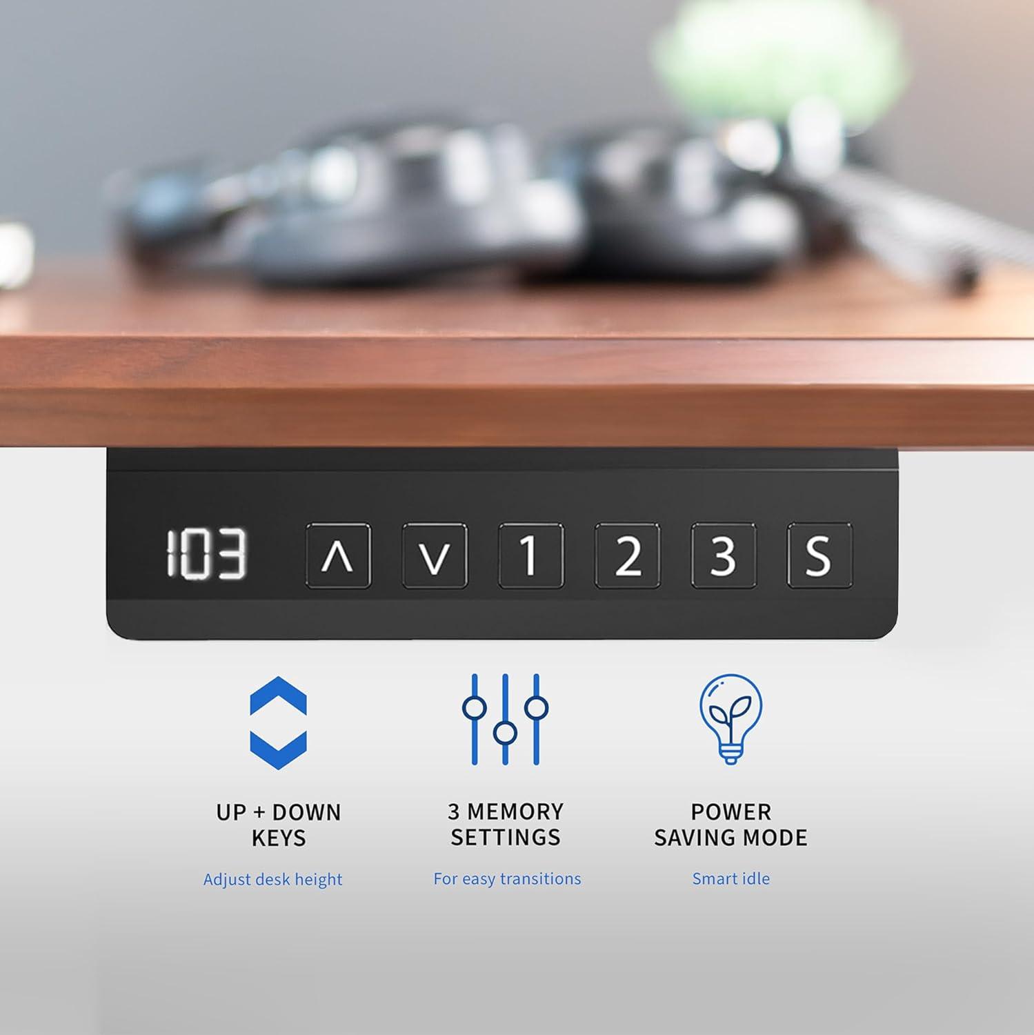 Vivo Vivo 71" X 30" Dual Motor Electric Executive Desk With Storage