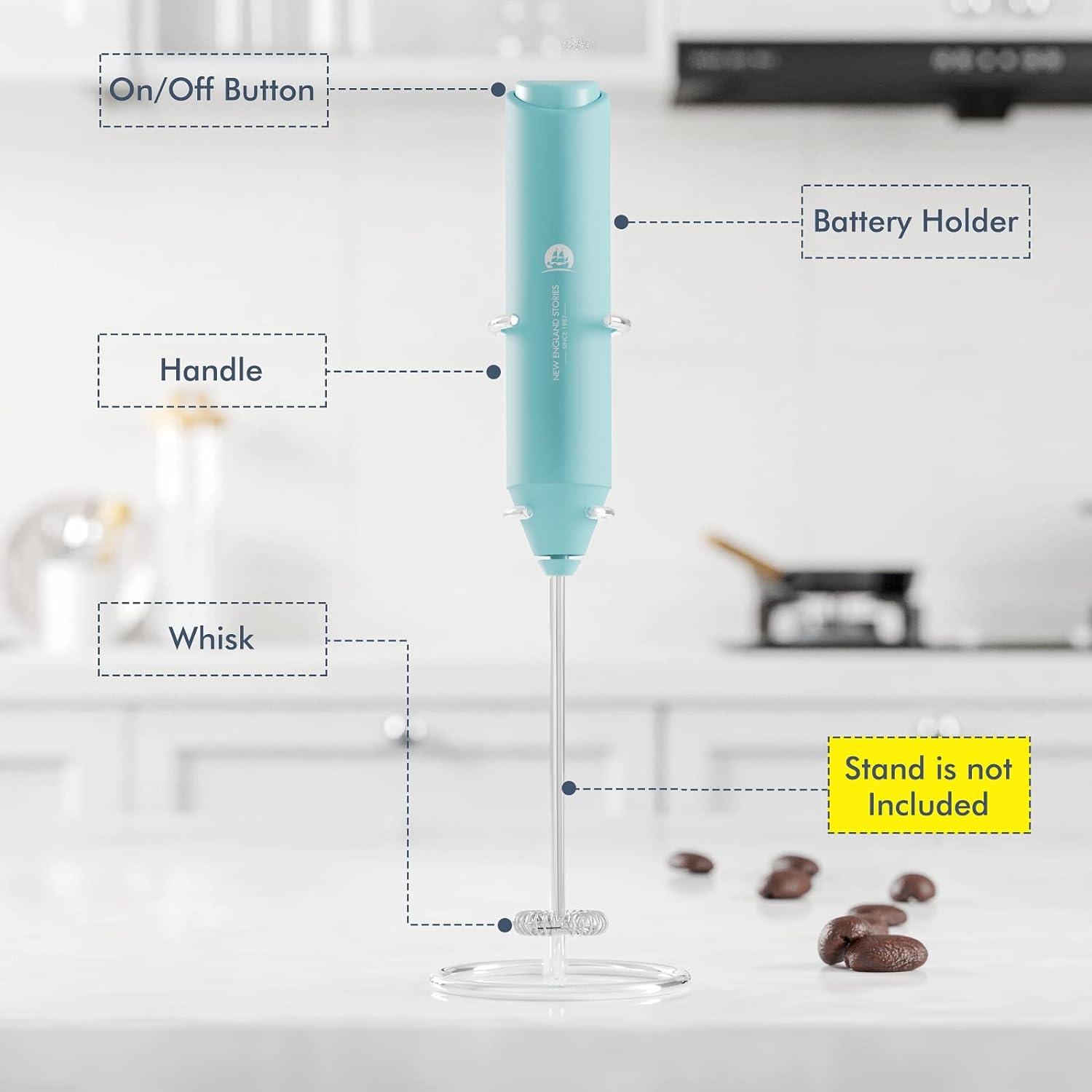 New England Stories Powerful Handheld Milk Frother & Foam Maker – Mini Whisk Drink Mixer For Coffee, Cappuccino, Latte, Matcha, Hot Chocolate (no Stand, Galaxy)