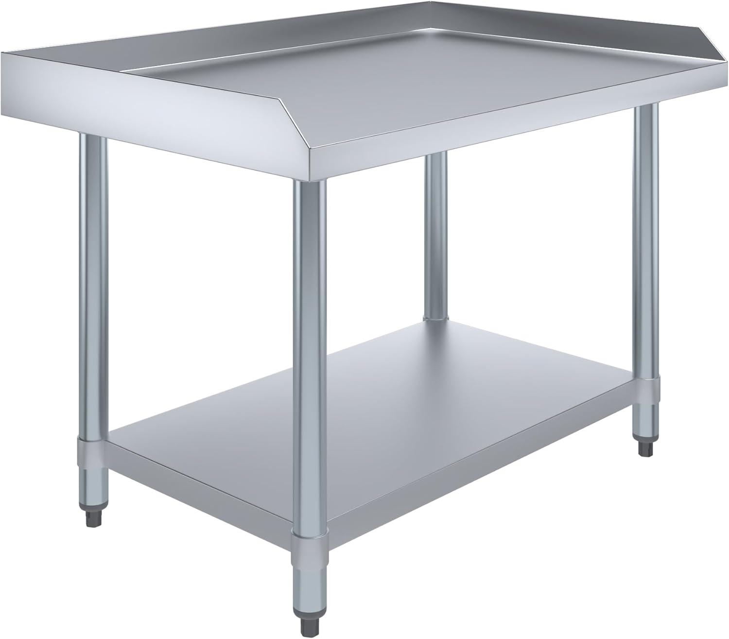 Stainless Steel Equipment Stand - Heavy Duty, Commercial Grade, with Undershelf, NSF Certified