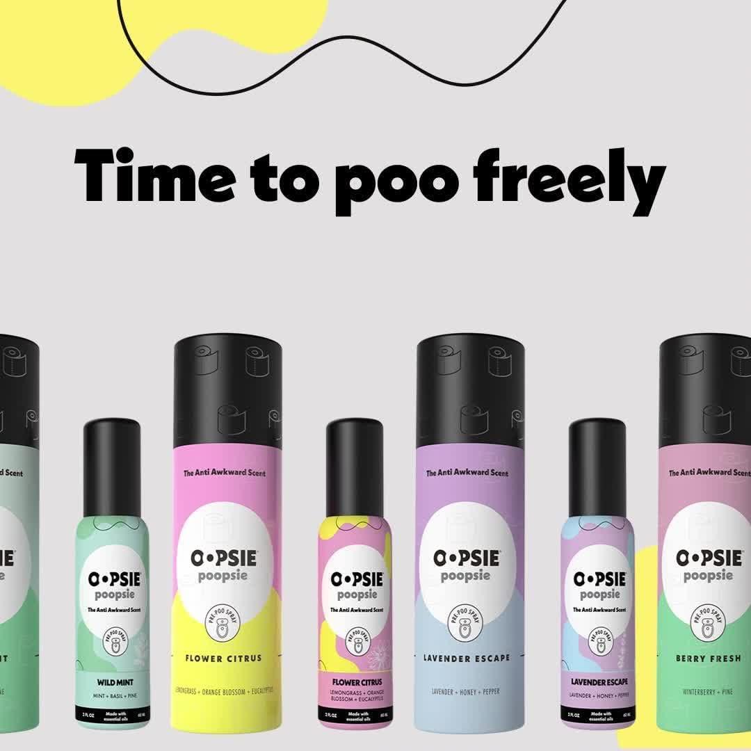 Toilet Spray Lemon Bergamot and Morning Shower Giftable 2 Pack Assorted Scents 2oz