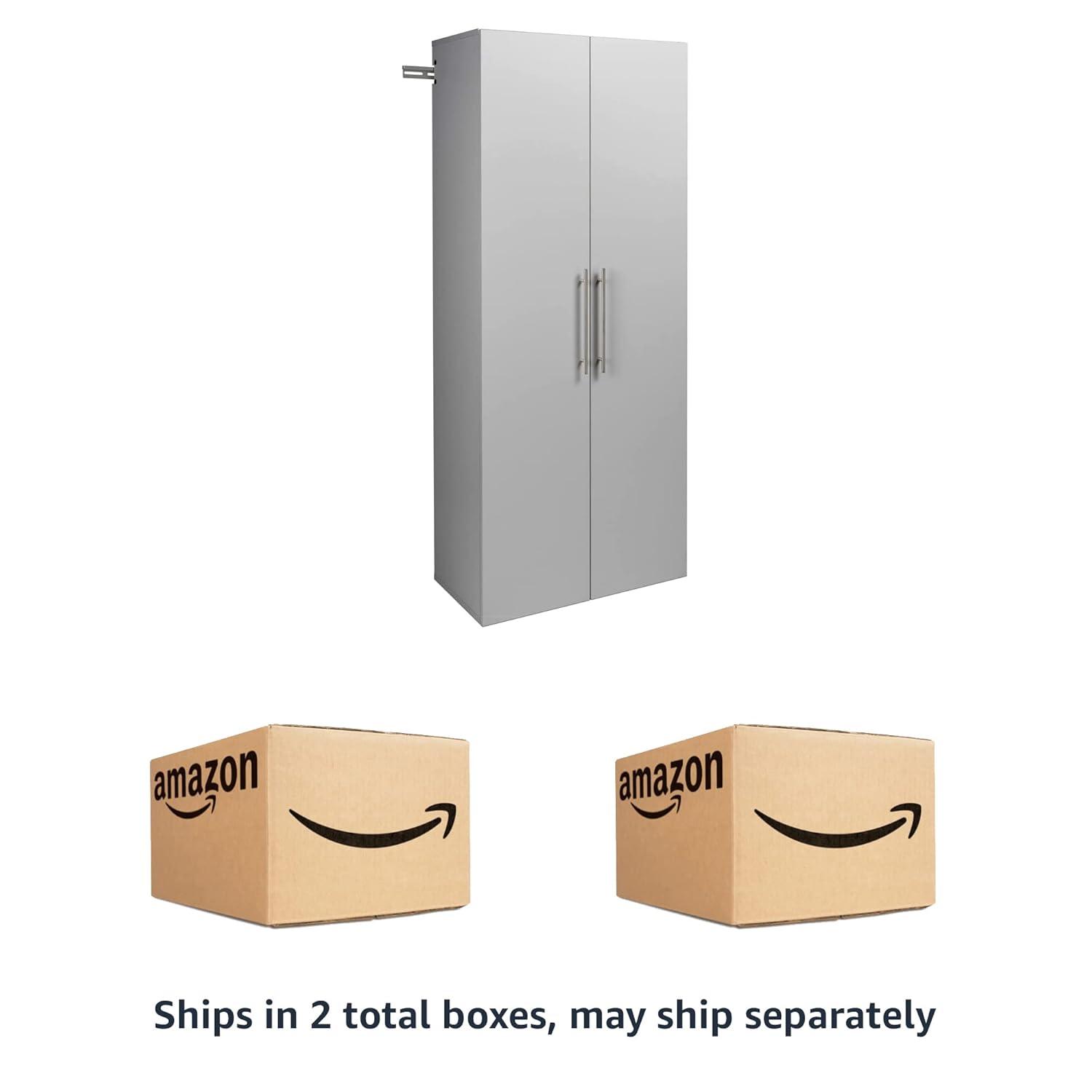 30" Hangups Large Storage Cabinet White - Prepac: Wall Mounted, Workshop & Office Organizer