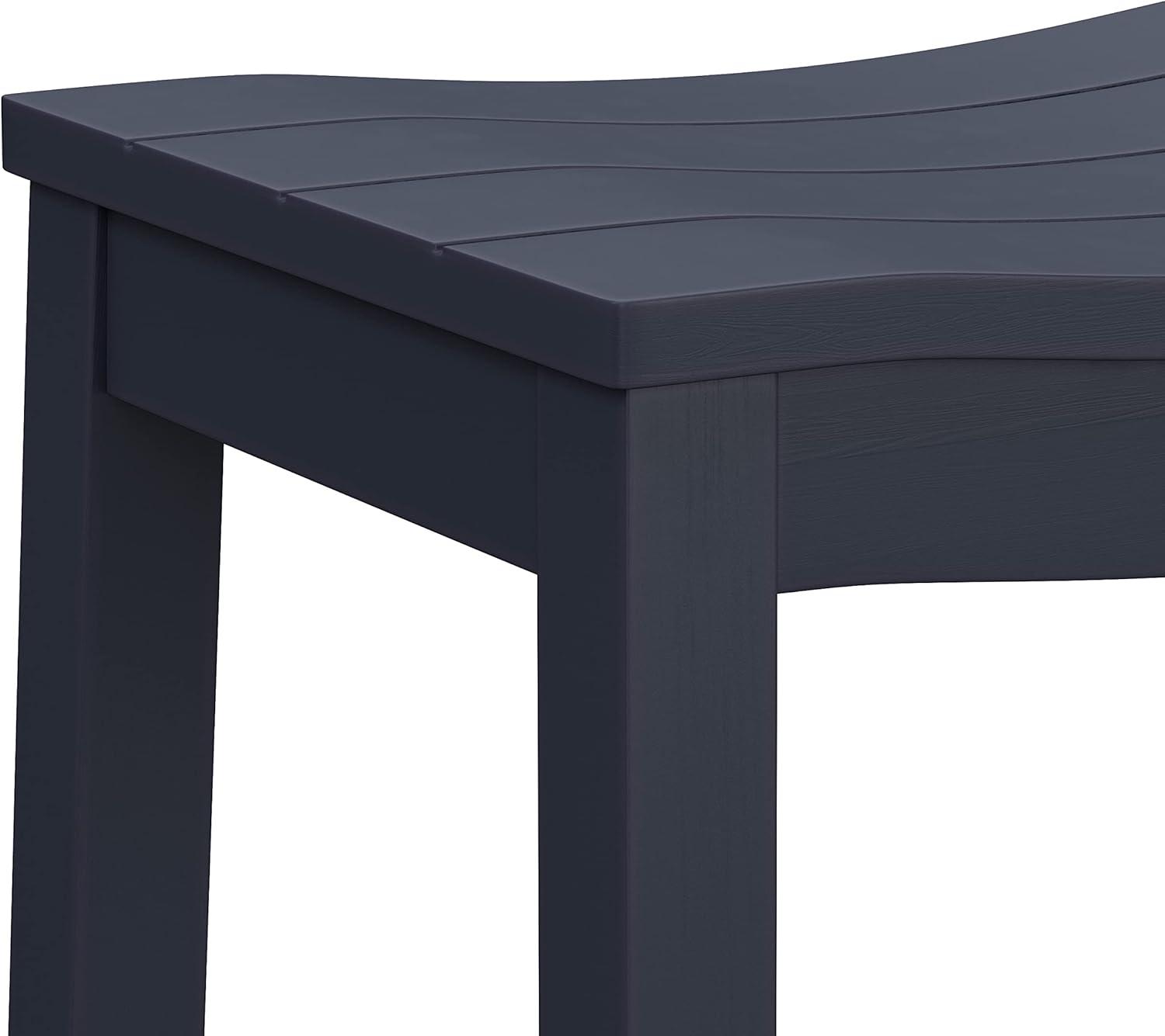 Hillsdale Furniture 30" Fiddler Backless Barstool Navy: Matte Finish, Wood Legs, Fixed Height