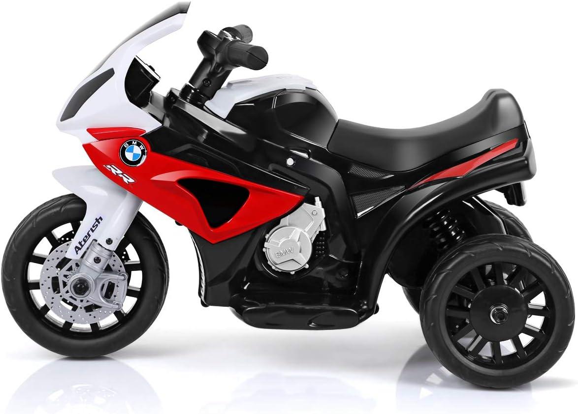 Infans Kids Ride On Motorcycle BMW Licensed 6V Electric 3 Wheels Bicycle w/ Music&Light