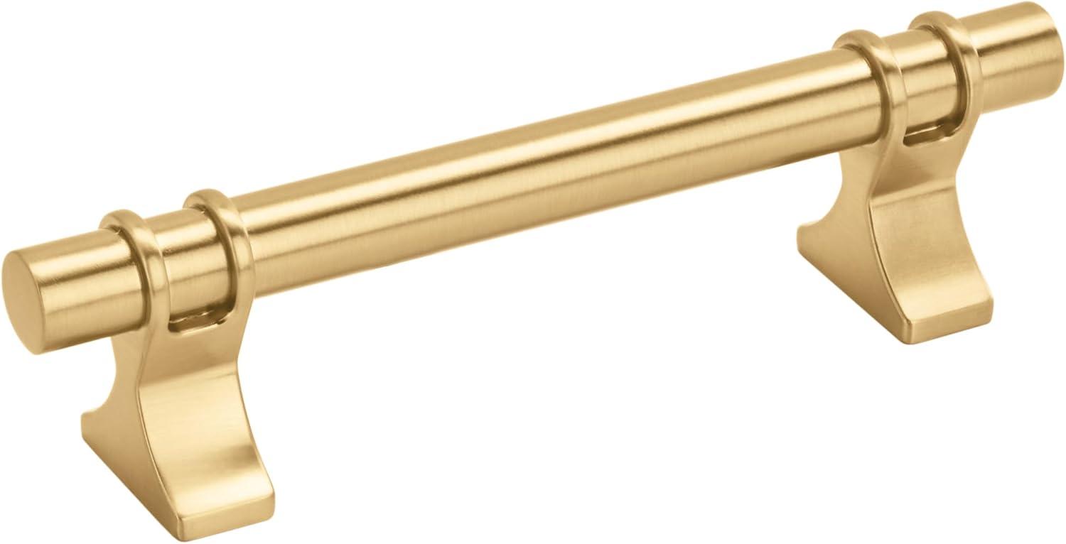 Amerock Davenport 10-1/16 inch (256mm) Center-to-Center Polished Nickel Cabinet Pull