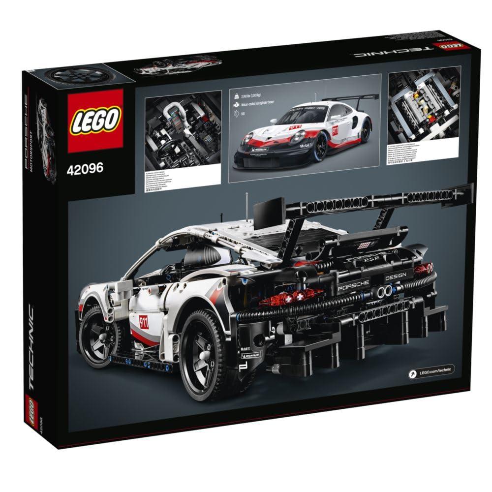 LEGO Technic Porsche 911 RSR Race Car Model Building Kit 42096, Advanced Replica, Exclusive Collectible Set, Gift for Kids, Boys & Girls
