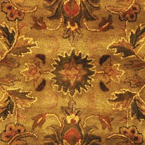 SAFAVIEH Antiquity Carmella Oriental Wool Area Rug, Olive/Gold, 6' x 6' Round