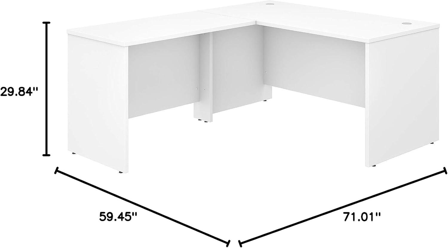 Studio C L Shaped Desk with Return