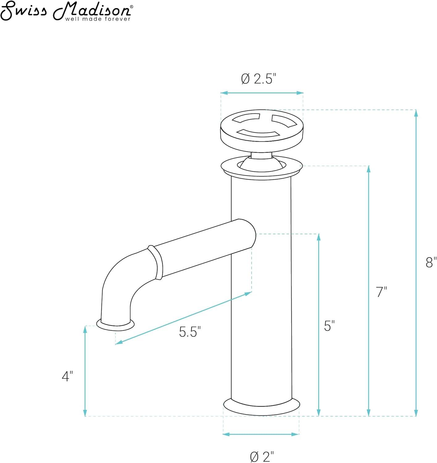 Avallon Single Hole, Single-Handle Wheel, Bathroom Faucet