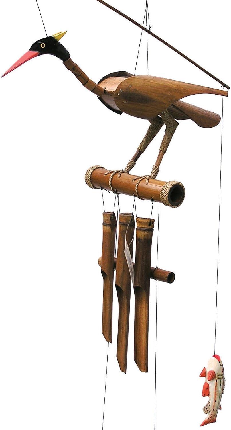 Abernathy Weather Resistant Bamboo Animals Wind Chime