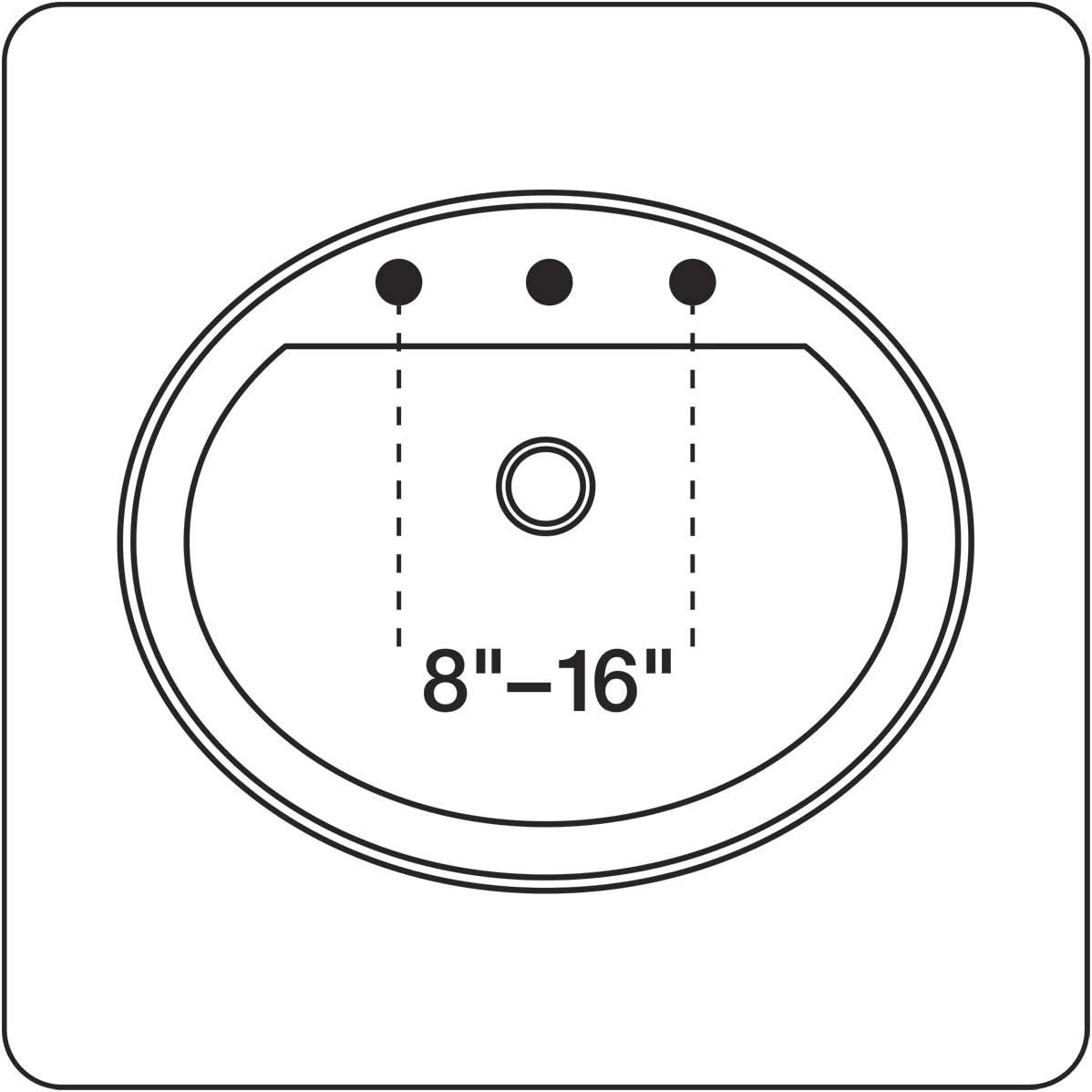 Kohler Alteo Widespread Bathroom Faucet with Pop-Up Drain Assembly, 3-Hole 2-Handle Bathroom Sink Faucet, 1.2 gpm