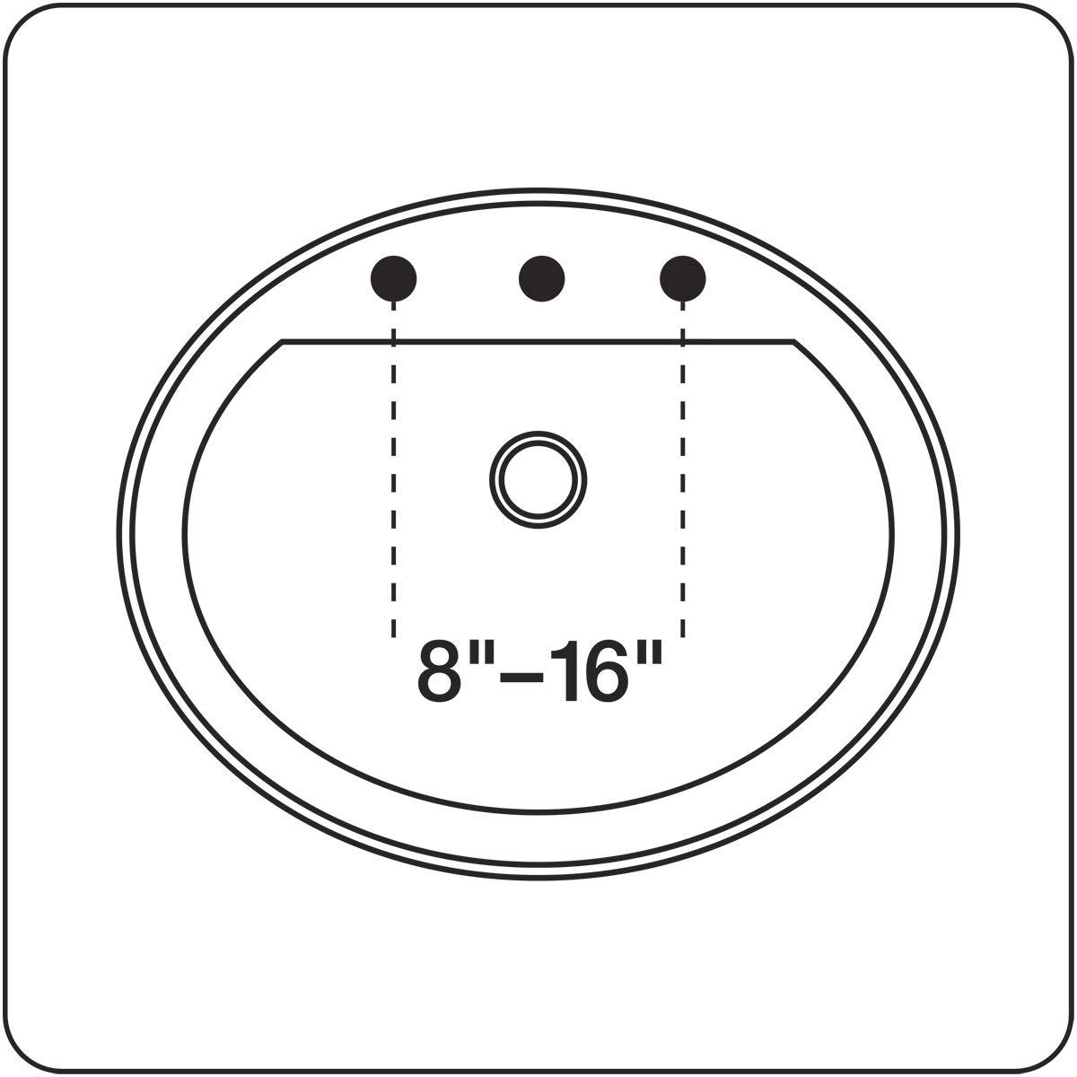 Kohler Alteo Widespread Bathroom Faucet with Pop-Up Drain Assembly, 3-Hole 2-Handle Bathroom Sink Faucet, 1.2 gpm