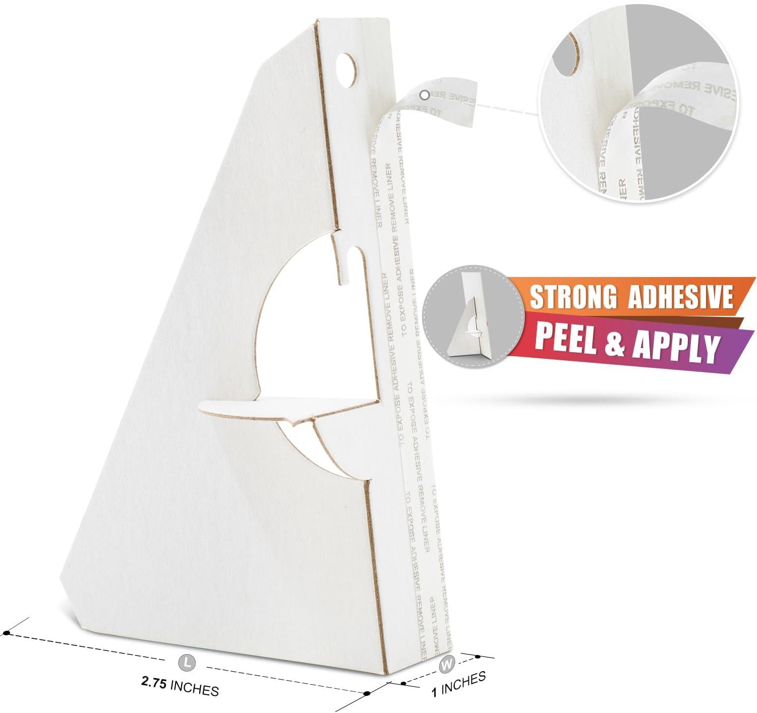 Lineco/University Products Self-Stick Easel-Backs, White, 25/Pkg., 5"