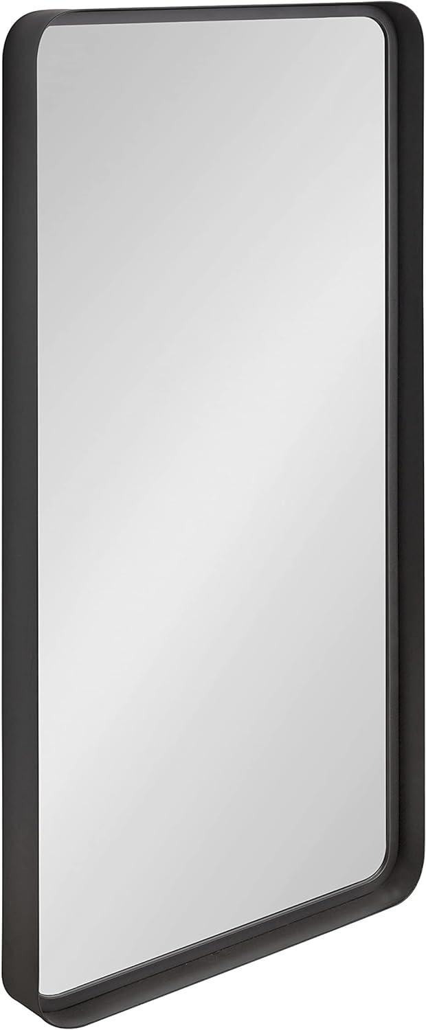 Kate and Laurel 20.08" x 41.93" Gray Industrial Wall Mirror