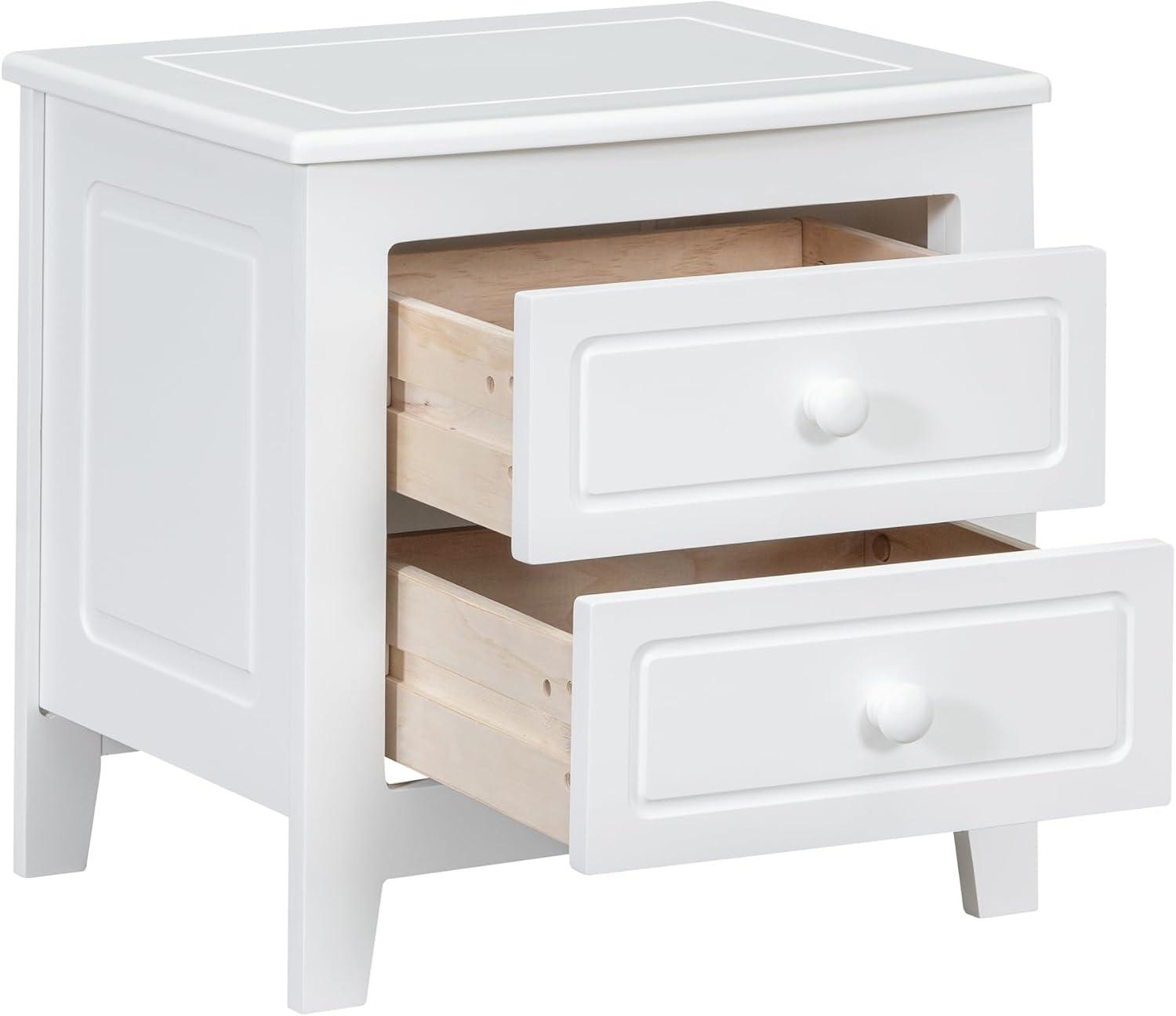 Harper & Bright Designs Bedroom Set Furniture, 3-Pieces Bedroom Sets, Full Size Wood Platform Bed and 2 Nightstands, White