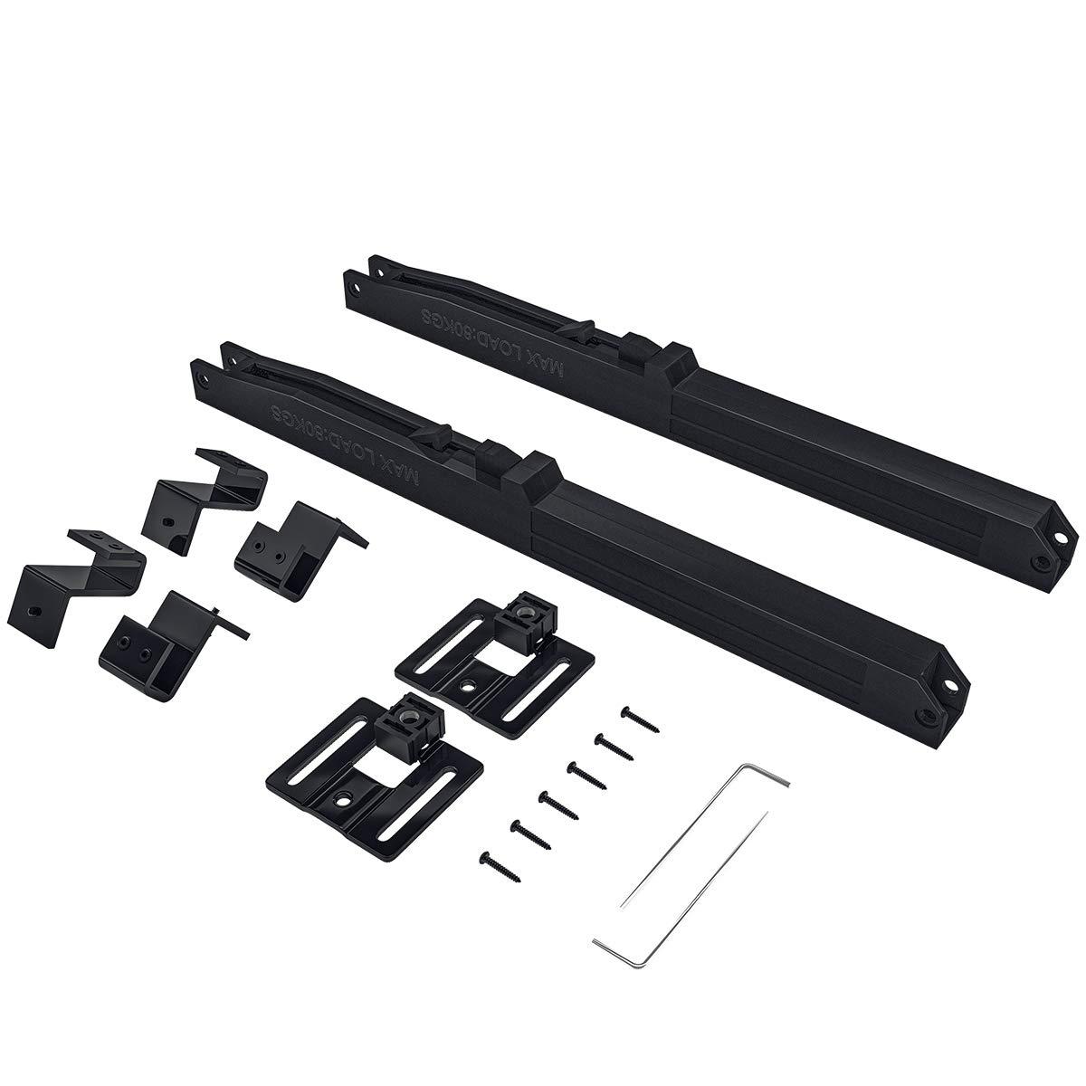2PCS Soft Close barn Door Hardware kit Barn Door Soft Close Mechanism Spring Buffer Damper Hole-Free Version Fit for Door Weight 60-176 Pounds Adjustable Door Stoppers 2022NEWEST (Use for 20-40)