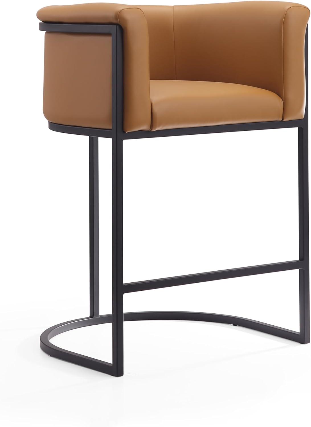 Cosmopolitan Metal Counter Height Barstool - Manhattan Comfort