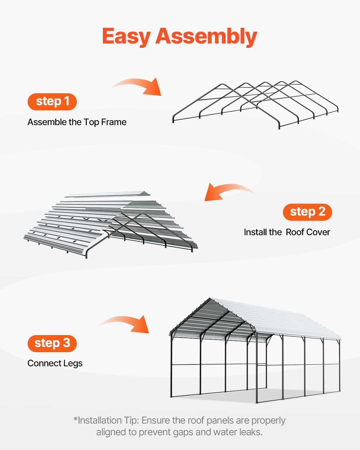 VEVOR Steel Carport
