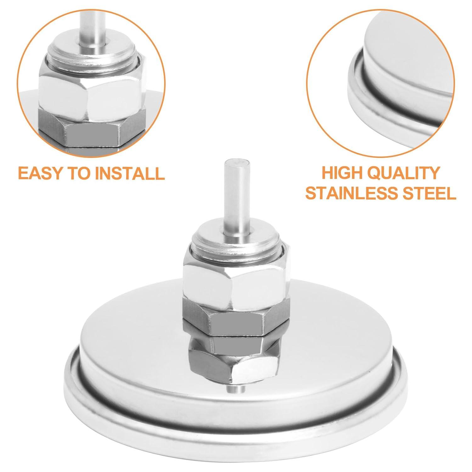 BBQ Grill Thermometer Heat Indicator Replacement Parts for Kitchenaid 720-0787D, 720-0819, 720-0745, 720-0733A, 720-0745B, 720-0826 - Compatible Barbeque Temperature Gauge Thermostat